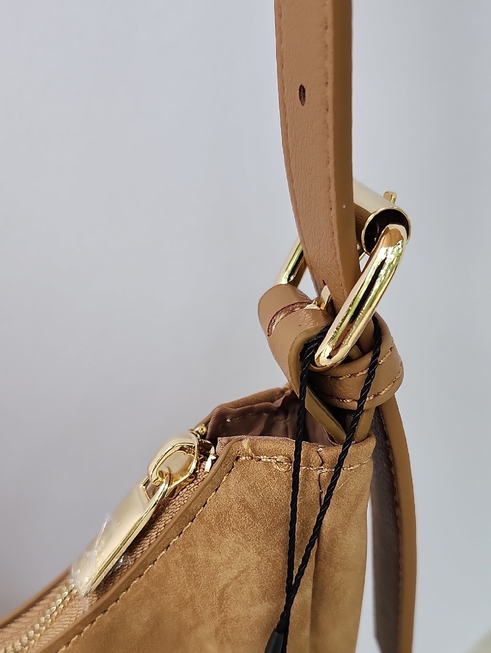 NWT 4TH + RECKLESS ANTHROPOLOGIE UNA FAUX SUEDE CRESCENT SHOULDER BAG - Picture 11 of 12